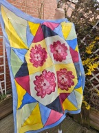 apaszka chustka chusta jedwabna jedwab silk soie seide 88x88cm