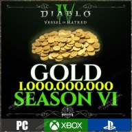 Diablo 4 IV | GOLD 1 BILION | 1.000.000.000 ZŁOTA | SEZON 6 VESSEL PS5 XBOX