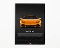 PLAKAT LAMBORGHINI HURACAN IDEALNY NA PREZENT OBRAZ NA ŚCIANE A3
