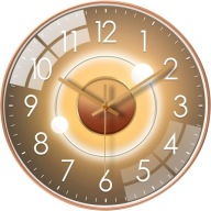 ZEGAR ŚCIENNY 30 CM CICHY BEZ TYKANIA NOWOCZESNY DUŻE CYFRY ELEGANCKI