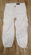 Spodnie damskie cargo białe Lidia Kalita S
