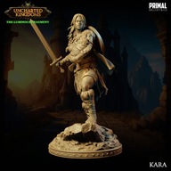 Barbarian Kara - Uncharted Kingdoms - figurka RPG DnD D&D - druk 3D 14K