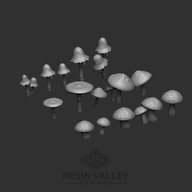 grzybki druk3d warhammer figurki podstawki