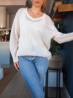 Sweterek azurkowy moher i wełna roz. 40/42