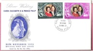 Fiji 1972 FDC Fidżi, król. Elżbieta i ks.Filip, 25 lat