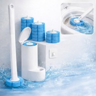 SZCZOTKA WC ZESTAW ANTYBAKTERYJNY + 12 GŁOWIC WKŁAD