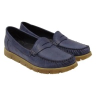 Mokasyny Półbuty Stella niebieskie skóra R. 36