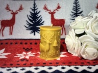 Świeca z wosku pszczelego Świąteczna - renifer