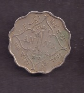 Indie Brytyjskie - 1 Anna 1910 rok