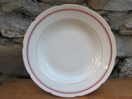 Porcelanowe Głębokie Talerze Obiadowe_GIESCHE PRL