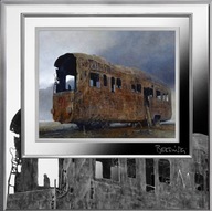 TRAMWAJ – Zdzisław Beksiński 1000CFA 1oz Ag999 srebrna moneta HIT