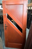 DRZWI Zewnętrzne Drewniane Sosnowe Wejściowe 100x208cm