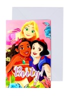 Zaproszenia Urodzinowe PRINCESS KSIĘŻNICZKI DISNEYA 5 szt.