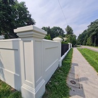 Ogrodzenia Betonowe Dworkowe Z RAMKĄ,Słupki, Murki