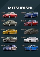 Plakat A3 - Mitsubishi Lancer EVO Evolution