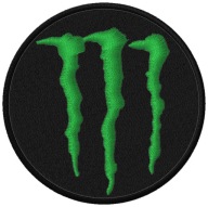 Termo Naszywka Monster Energy Trzy Pazury Haftowana Naprasowanka