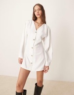 BIAŁA MINI SUKIENKA S