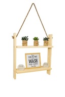 Półka wisząca drewniana skandynawska sosna, dekoracja ścienna