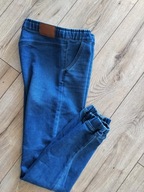 Spodnie S młodzieżowe miękki elastyczny jeans joggery 158 jNowe pas74