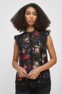 Bluzka damska w kwiaty kolor multicolor Medicine 36 S koronką haft czarna