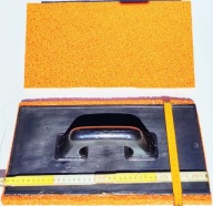 PACA Z ABS PODKŁAD GĄBKA POMARAŃCZOWA 400x180mm 205101 18x40 cm ZACIERACZKA