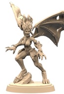 Vampire Winged Lord B Skrzydlata Wampirzyca Pinup Fantasy Druk 3D