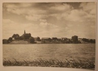 LUBIEŃ KUJAWSKI. Widok od strony jeziora, 1970 rok