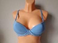 Śliczny biustonosz błękitny push-up r.S