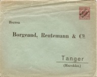 RZESZA NIEMIECKA -koperta z nadrukiem MAROCCO -Tanger -bez obiegu