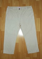 Per Una - rozciągliwe spodnie ze lnem 44