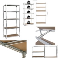 REGAŁ METALOWY 180x90x40 CM MAX 175KG NA PÓŁKĘ DO PIWNICY GARAŻU SPIŻARNI