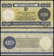 BNV - POLSKA PRL PEWEX 20 Centów 1979 HN 9875180 # B28b # st 3+