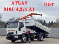 Iveco EUROCARGO 120E25 * WYWROTKA 4,20 * ATLAS 910C 4,3/1 A1 * STAN BDB