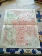 Leipzig Lipsk ohne vororte stary plan miasta