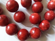 H5- KORAL CZERWONY - kula - 16mm - 8 sztuk
