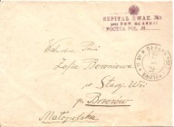 SZPITAL EWAKUACYJNY NR 2 PRZY DOW.ARMJI -koperta stempel obieg BRZOZÓW 1921