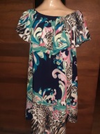 Sukienka hiszpanka M&M 36 38 kwiaty panterka na upały nowa