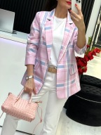 Torebka Mała Pleciona Róż