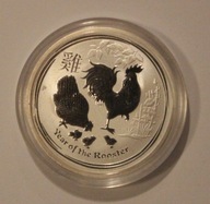 ROK KOGUTA 2017 LUNAR 2 II - 50 CENTÓW 2017 AUSTRALIA 1/2 OZ 999 PÓŁ UNCJI