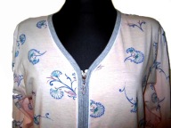 Damska podomka szlafroczek 100% cotton NA ZAMEK r. L