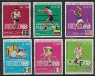 PARAGWAJ - LETNIA OLIMPIADA - MEXICO MEKSYK - 1968 - CZYSTE **