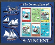 ST.VINCENT of GRENADINES - żaglówka-życie mieszkańców 1971 ** Mi B-1 (3072)