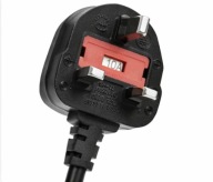 Kabel zasilający angielski UK bezpiecznik 10A 3m BS1363 IEC C13 komputerowy