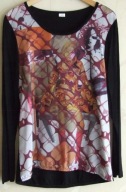 Bluzka damska podwójna stylizowana hippie 40/42
