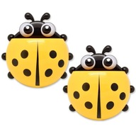 UCHWYTY NA SZCZOTECZKI DO ZĘBÓW POJEMNIK KUBEK ORGANIZER ŁAZIENKOWY 2 SZT.