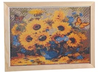 Obraz ręcznie zrobiony haftem diamentowym kwiaty bukiet