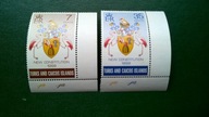 Turks Caicos Islands ** 2 znaczki QEII kolonie angielskie brytyjskie