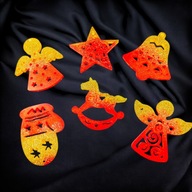 Niepowtarzalne zawieszki świąteczne na choinkę zestaw 6 sztuk