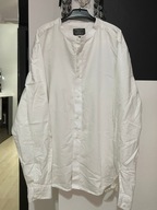 F Koszula Primark biała stójka delikatna gofrowa faktura duża 2XL