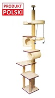 Drapak dla kota, naturalne drewno, sufitowy, 7g PRODUKT POLSKI